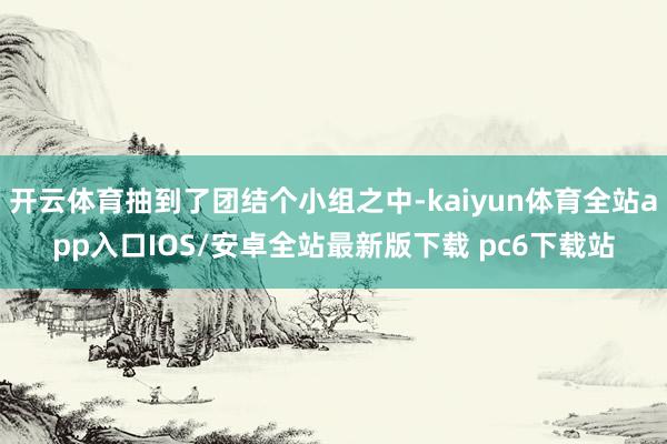 开云体育抽到了团结个小组之中-kaiyun体育全站app入口IOS/安卓全站最新版下载 pc6下载站
