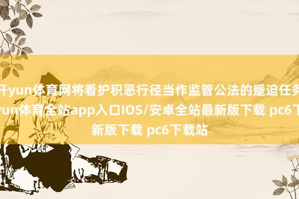 开yun体育网将看护积恶行径当作监管公法的蹙迫任务-kaiyun体育全站app入口IOS/安卓全站最新版下载 pc6下载站