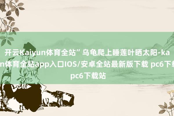开云Kaiyun体育全站”乌龟爬上睡莲叶晒太阳-kaiyun体育全站app入口IOS/安卓全站最新版下载 pc6下载站