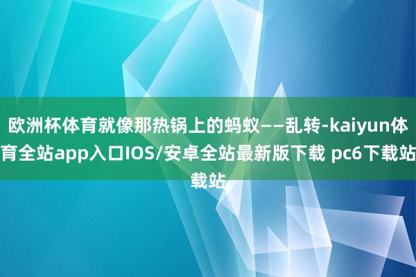 欧洲杯体育就像那热锅上的蚂蚁——乱转-kaiyun体育全站app入口IOS/安卓全站最新版下载 pc6下载站